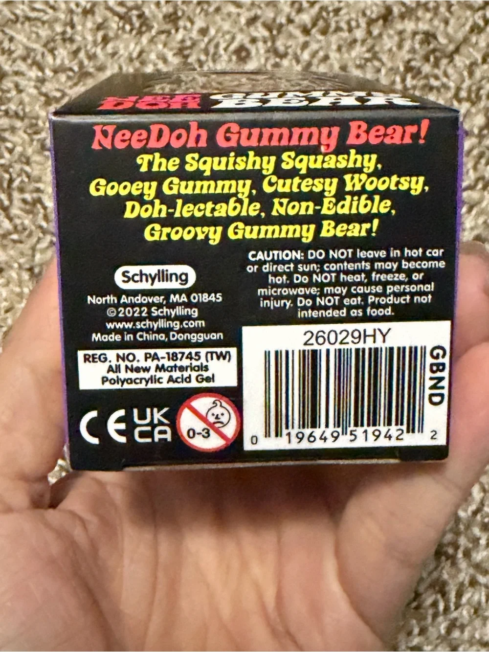 NeeDoh Gummy Bear - Orange